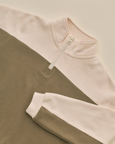 Quarter Zip Crew || Olive by Rylee + Cru