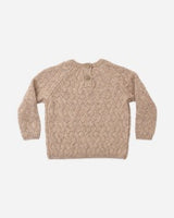 Knit Sweater || Heathered Almond by Quincy Mae