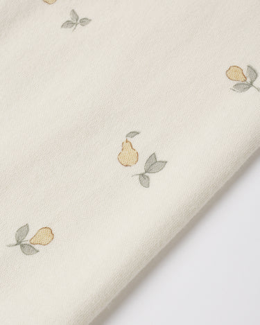 Zip Long Sleeve Sleeper Footie || Pears by Quincy Mae