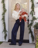 Hidden Snap Footie || Redwood by Quincy Mae