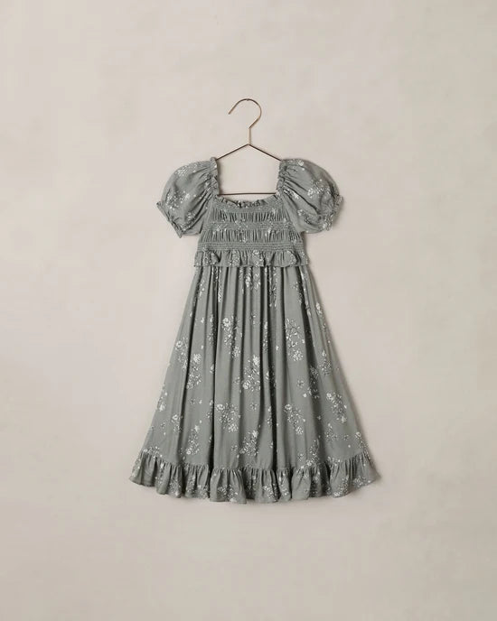 Maggie Dress || Eucalyptus French Floral by Noralee
