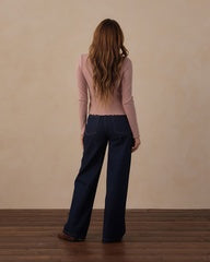 Women's Ribbed Long Sleeve || Rosewood by Rylee + Cru