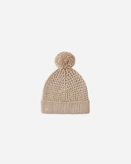 Beanie || Heathered Latte by Quincy Mae