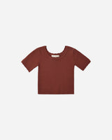 Scallop Tee || Brick by Rylee + Cru
