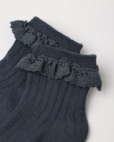 Lace Trim Socks, 2-Pack || Fawn, Midnight by Rylee + Cru