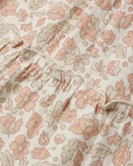 Ruffle Collar Button Dress || Pink Blossom by Quincy Mae