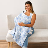 Itzy Breastfeeding Cover- Blue Floral by Itzy Ritzy