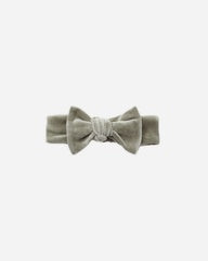 Velour Bow Headband || Spruce by Quincy Mae