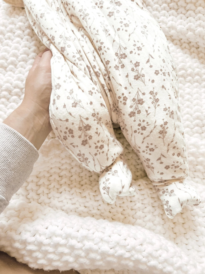 Footie Sleep Bag 2.5 - Posies by gunamuna