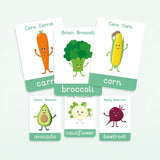 Vegetable Flashcards by My Little Learner