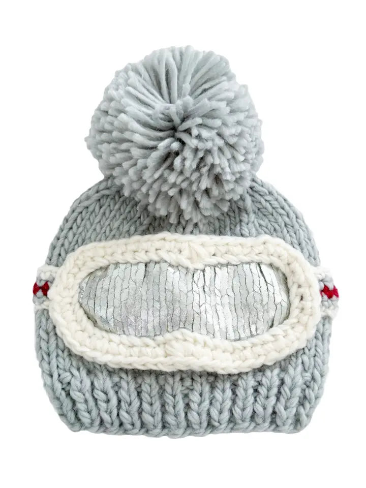 Ski Goggle Hat - Bowie Grey by The Blueberry Hill