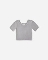 Scallop Tee || Dusty Blue by Rylee + Cru