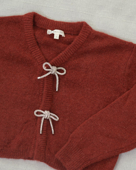 Bow Cardigan || Ruby by Noralee