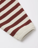 Waffle Slouch Set || Black Cherry Stripe by Quincy Mae
