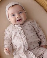 Ruffle Jumpsuit || Heart Ditsy by Quincy Mae