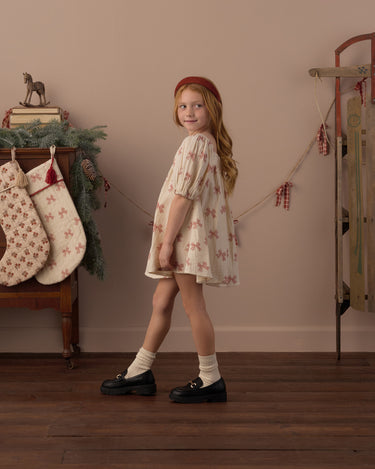 Sabrina Mini Dress || Peppermint Bows by Rylee + Cru