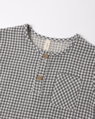 Rory Shirt || Midnight Gingham by Quincy Mae