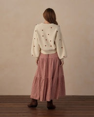 Women's Boxy Crop Cardigan || Ruby Bobble by Rylee + Cru
