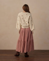 Women's Boxy Crop Cardigan || Ruby Bobble by Rylee + Cru