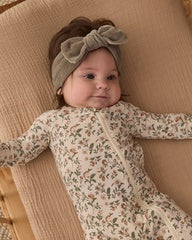 Velour Bow Headband || Spruce by Quincy Mae
