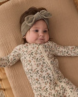 Velour Bow Headband || Spruce by Quincy Mae