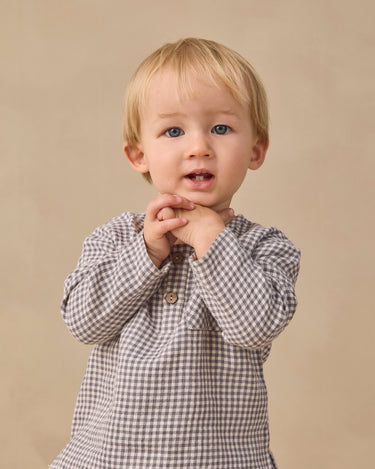 Rory Shirt || Midnight Gingham by Quincy Mae