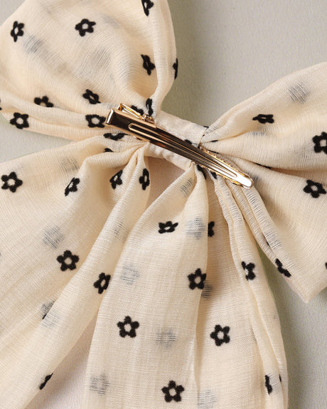 Everly Bow || Black Daisy by Noralee