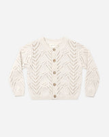 Knit Cardigan || Heathered Oatmeal by Quincy Mae