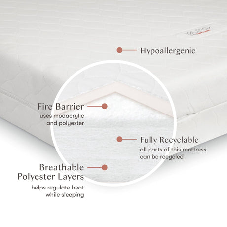 M5321C,Babyletto,Pure Core Non-Toxic Crib Mattress with Hybrid Cover