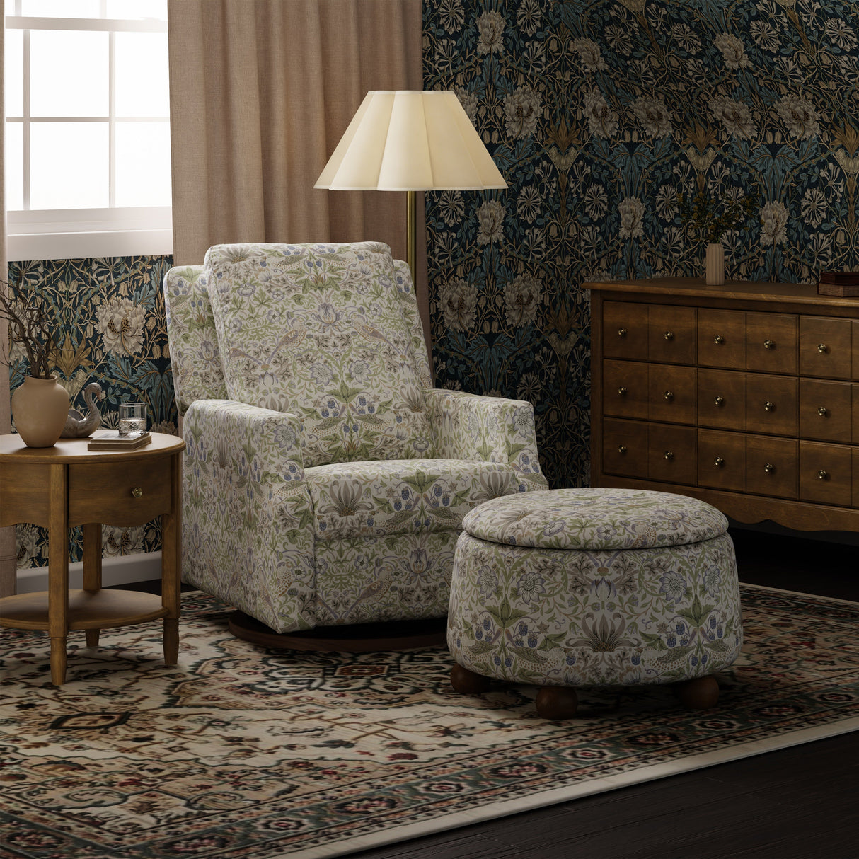 Morris & Co. x Namesake Crewe Recliner and Swivel Glider