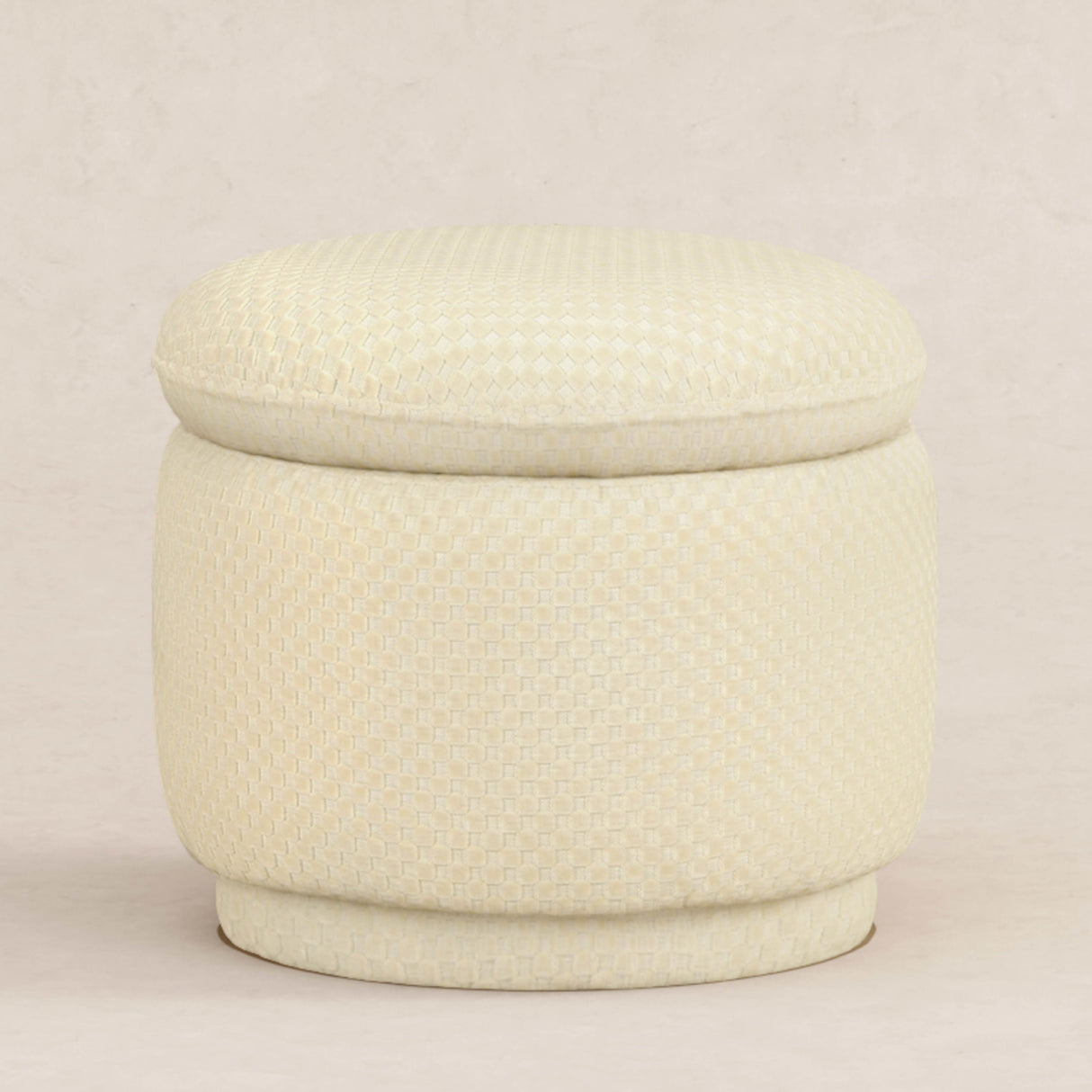 Babyletto Enoki Storage Ottoman in Velvet Checker