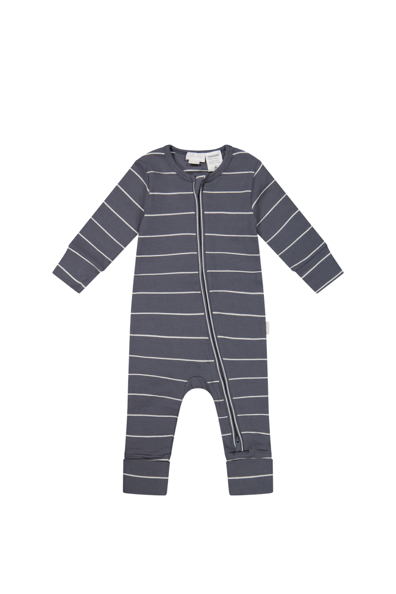 Organic Cotton Fine Rib Gracelyn Onepiece - Gracelyn Lava/Cloud by Jamie Kay