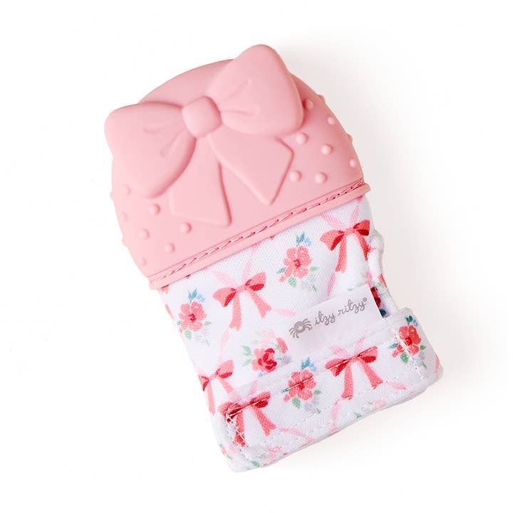 Itzy Mitt™ Silicone Teething Mitt- Bow by Itzy Ritzy
