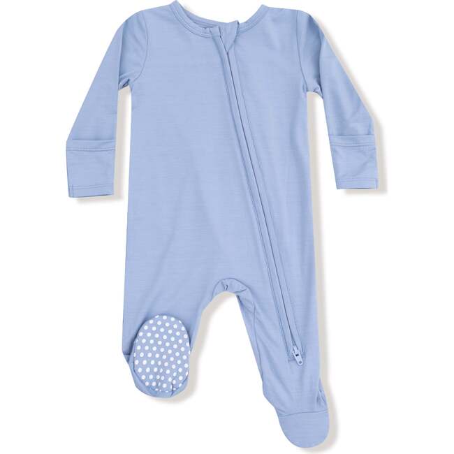 2 Way Zipper Footie- Soft Chambray by Angel Dear