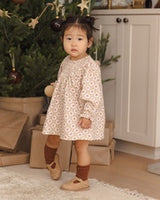V Smocked Dress || Winter Rose by Quincy Mae