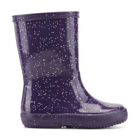 Kids First Giant Glitter Rain Boots- Dark Purple by Hunter Boots