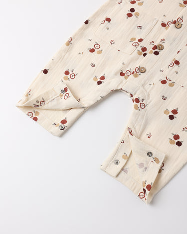 Pocketed Woven Jumpsuit || Apples by Quincy Mae