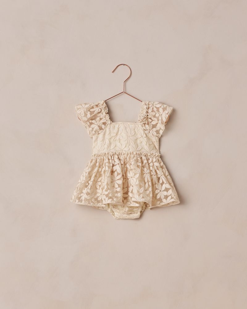 Margot Romper | Embroidered Daisy by Noralee