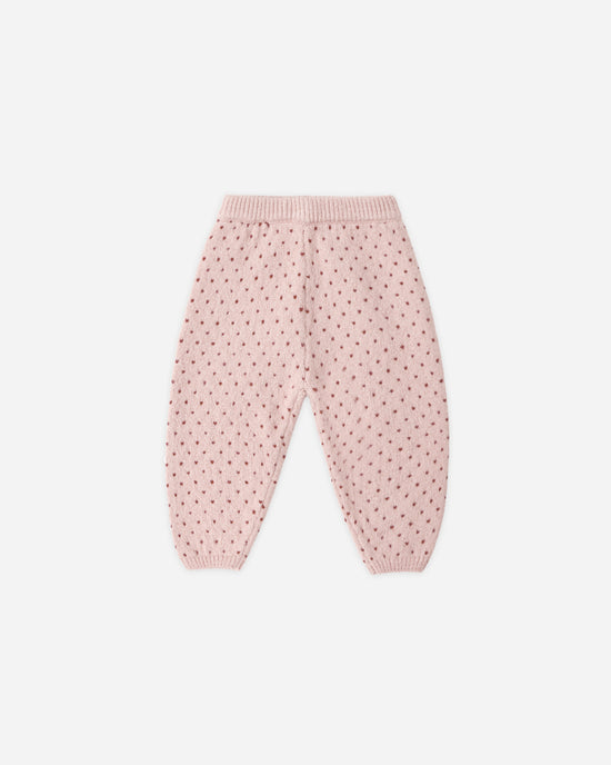 Knit Pant || Brick Birds Eye by Rylee + Cru