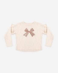 Ruffle Long Sleeve Tee || Bow by Rylee + Cru