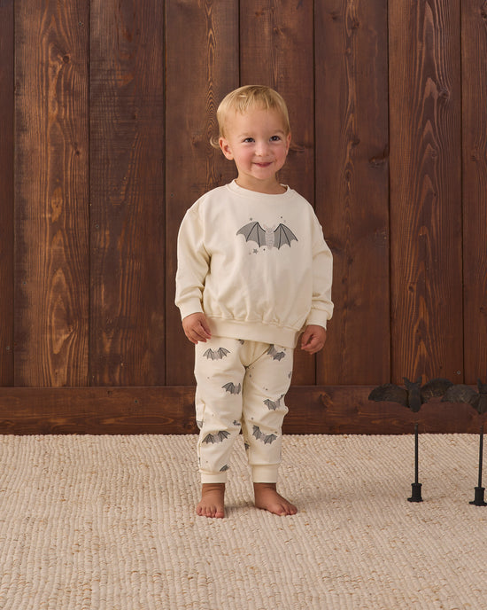 Relaxed Fleece Sweatpant || Baby Bats by Quincy Mae