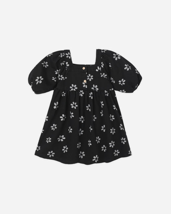 Gretta Babydoll Dress || Black Daisy by Rylee + Cru