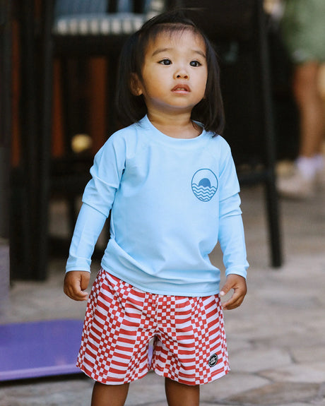 Icon Long Sleeve Rashguard - Crystal Blue by Feather 4 Arrow