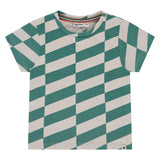 Diagonal Striped Tee - Green by Babyface