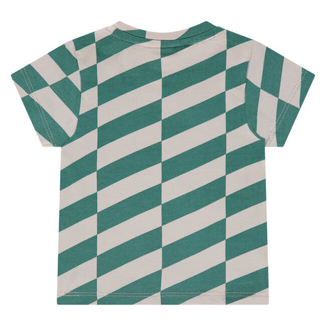 Diagonal Striped Tee - Green by Babyface