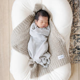 Bamboni Mini Blanket in Taupe by Saranoni