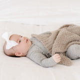 Bamboni Mini Blanket in Taupe by Saranoni
