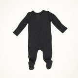 2-Way Zipper Footie - Black by Angel Dear
