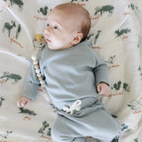 Bamboo Rayon Muslin Swaddle- Hope Lakewood Animals by Saranoni