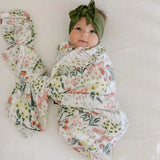 Bamboo Raylon Muslin Swaddle in Roadside Picks by Saranoni